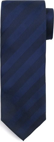 Suitable Tie Silk Stripe Navy 