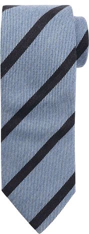 Suitable Tie Wool Blend Stripes Light Blue