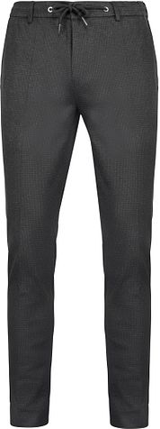 Suitable Chino Das Pied de Poule Anthracite