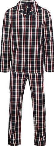 Tommy Hilfiger Pyjama Set Plaid Dark Blue