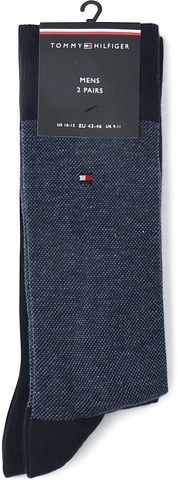 Tommy Hilfiger 2-Pair Socks Birdseye Blue 004