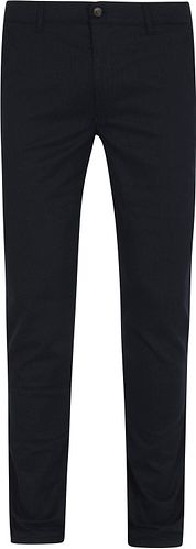 Suitable Chino Pico Print Navy Blue