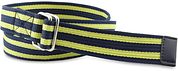Steppin' Out Tape Belt Stripe Navy Green