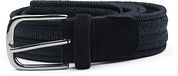 Profuomo Waxed Braided Belt Navy
