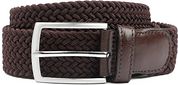 Profuomo Braided Belt Brown