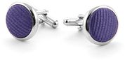 Silk Cufflinks Dark Purple F62