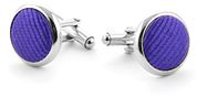 Silk Cufflinks Deep Purple F55