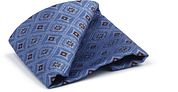 Suitable Silk Necktie Print Blue