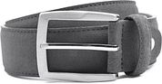 Suitable Belt Suede Leather Grey