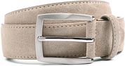 Suitable Belt Suede White Beige