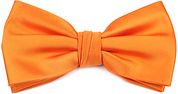 Suitable Satin Bow Tie Orange