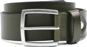 Suitable Leather Belt Green Washed