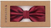 Suitable Satin Bow Tie Bordeaux