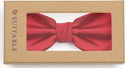 Suitable Satin Bow Tie Red