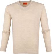 Promod V-halstrui bruin casual uitstraling Mode Sweaters V-halstruien 