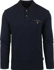 Napapijri long outlet sleeve polo shirt