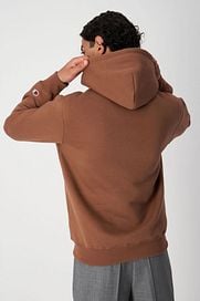 brown fuzzy champion hoodie