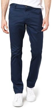 pantalons en chinos voor Casual broeken Dondup Katoen Slim-fit Chino in het Blauw voor heren Heren Kleding voor voor Broeken 