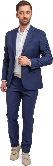 Typisch ondernemer Passief Suitable Kostuum Toulon Serge Wol Royal Blauw SPE223028TO41ST-290 online  bestellen | Suitable
