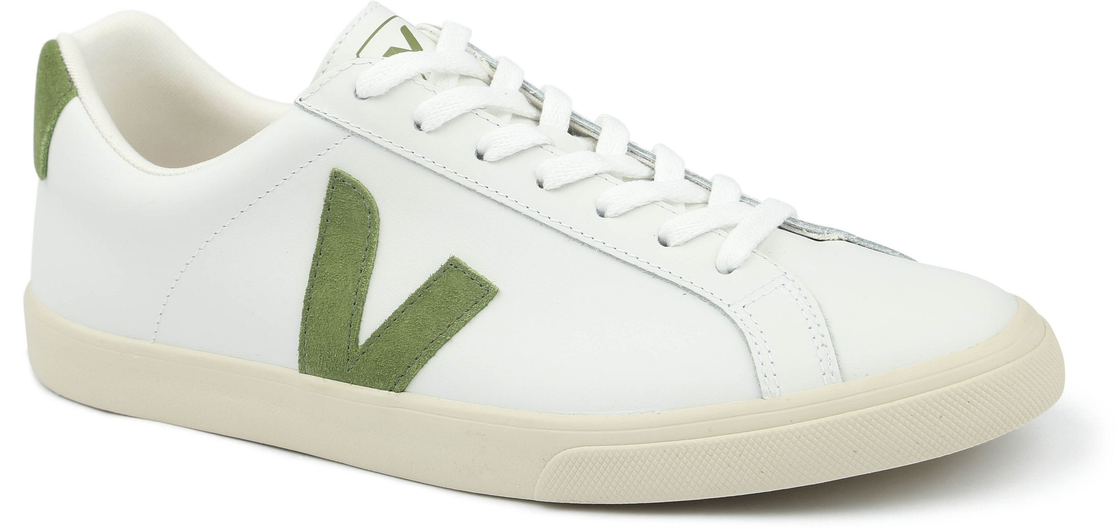 Veja Sneakers Esplar green order online | EO0203881-Extra White with Kiwi | Suitable Spain