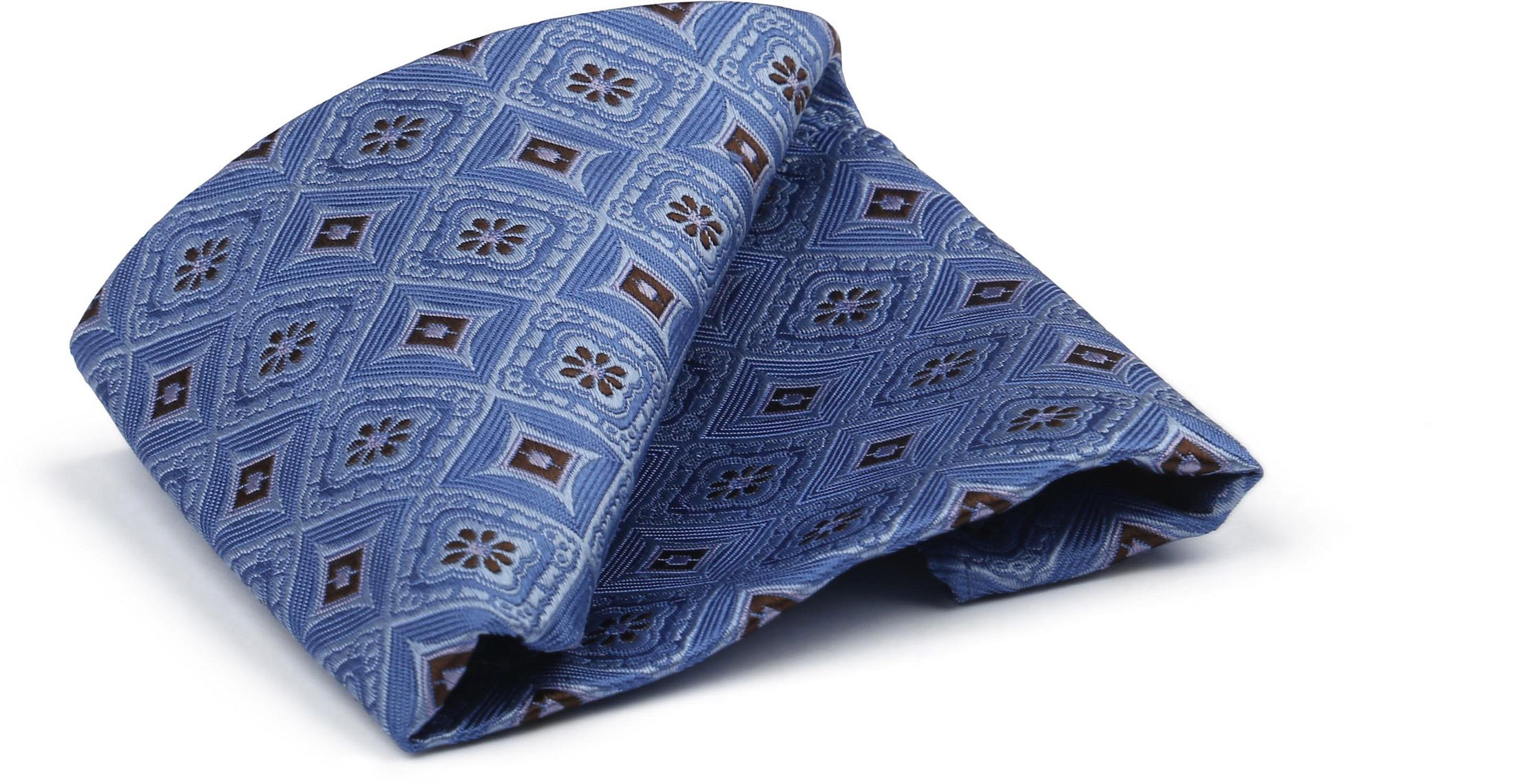Suitable Seidenkrawatte Druck Blau kaufen | PO25-01 | Suitable