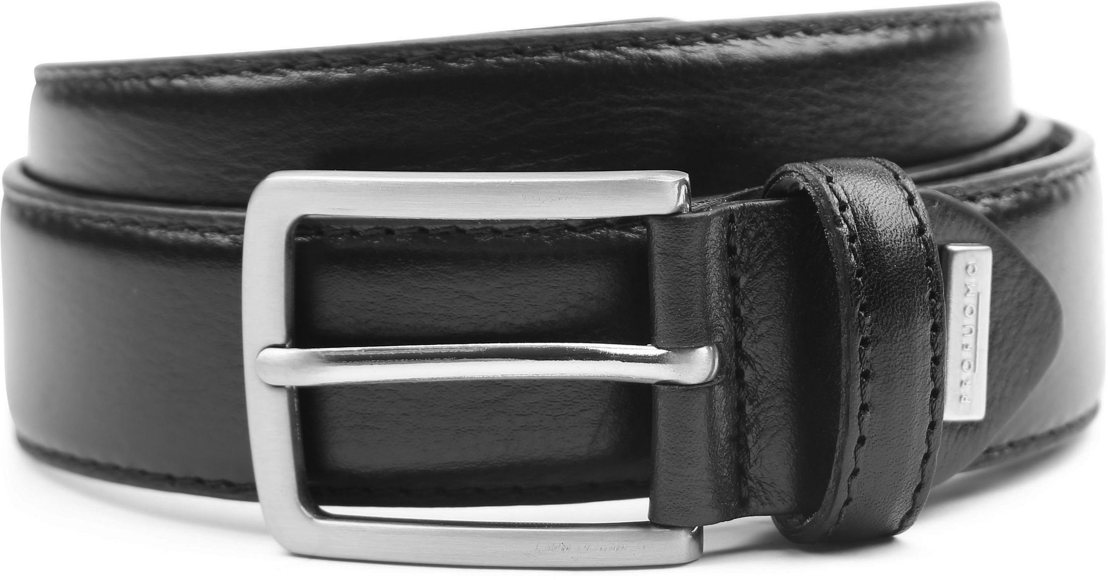 Profuomo Leather Belt Black PP1R00072