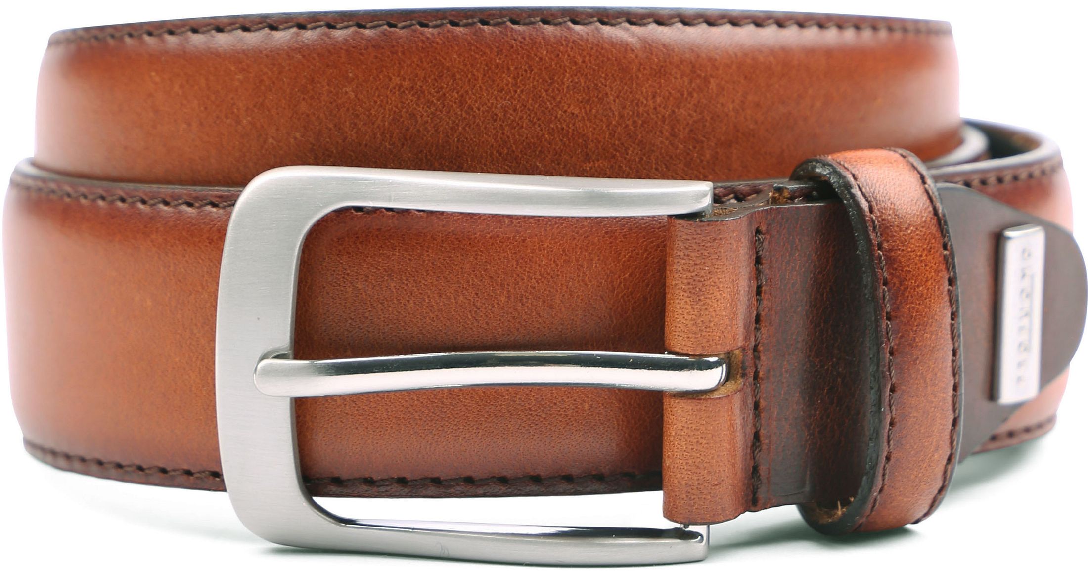 Profuomo Leather Belt Polosh Cognac PP1R00079