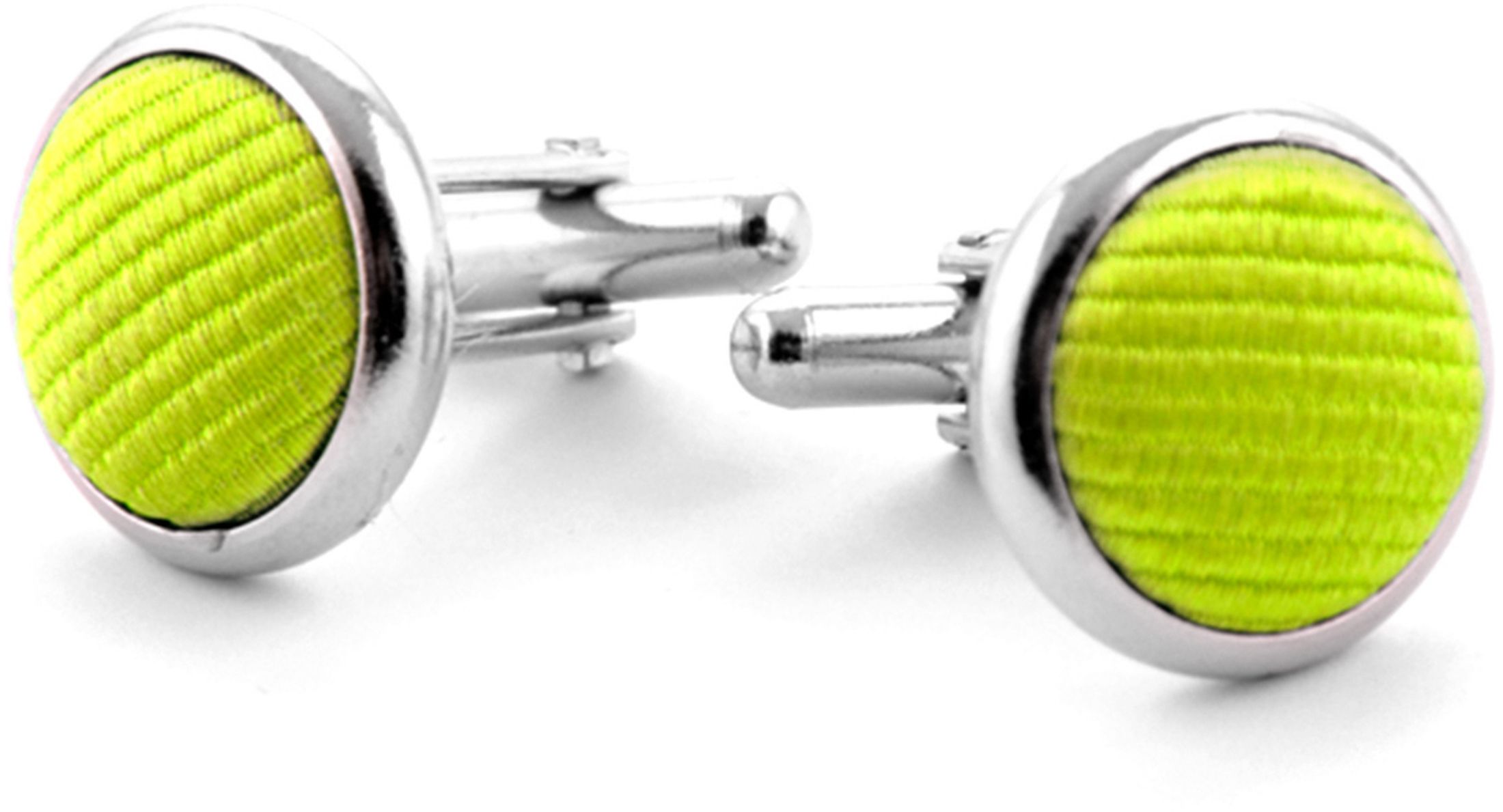 Zijde Manchetknoop Lime Groen F04 91007M04A