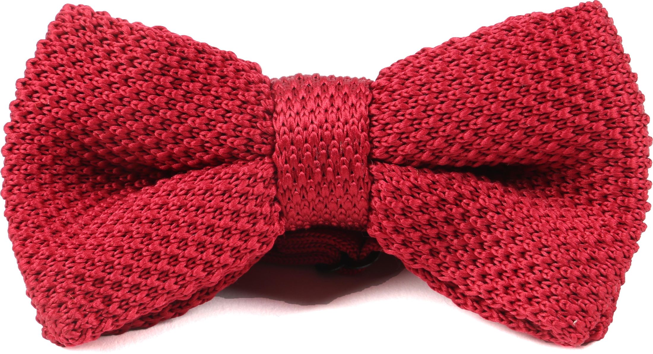 Suitable Bow Tie Knitted Bordeaux Red Burgundy