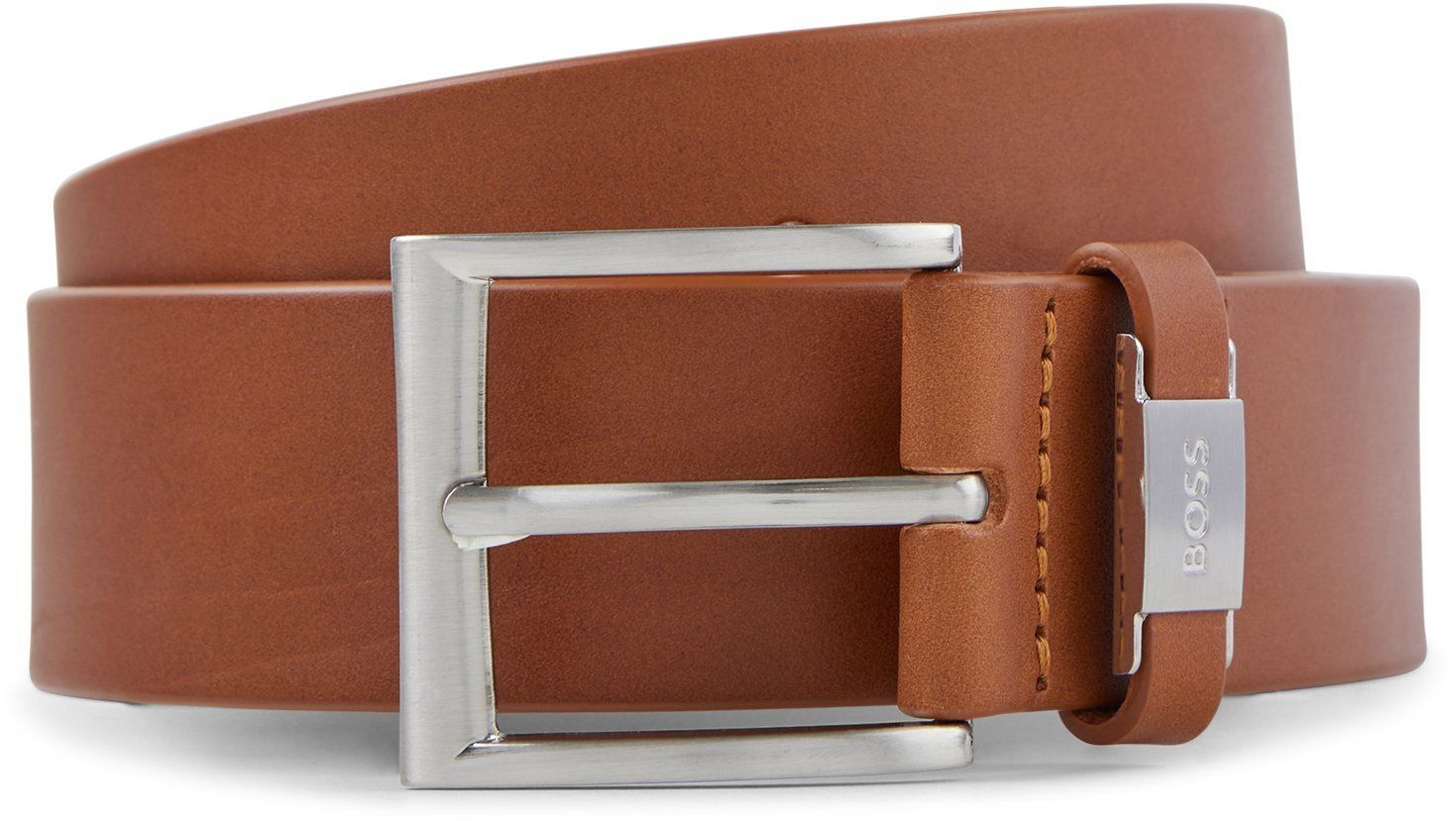 Hugo Boss Belt Leather Brown size 33.5