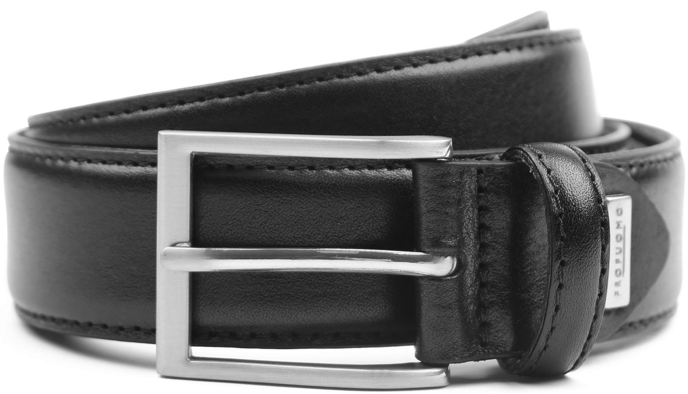 Profuomo Riem Leer Zwart PP1R00023
