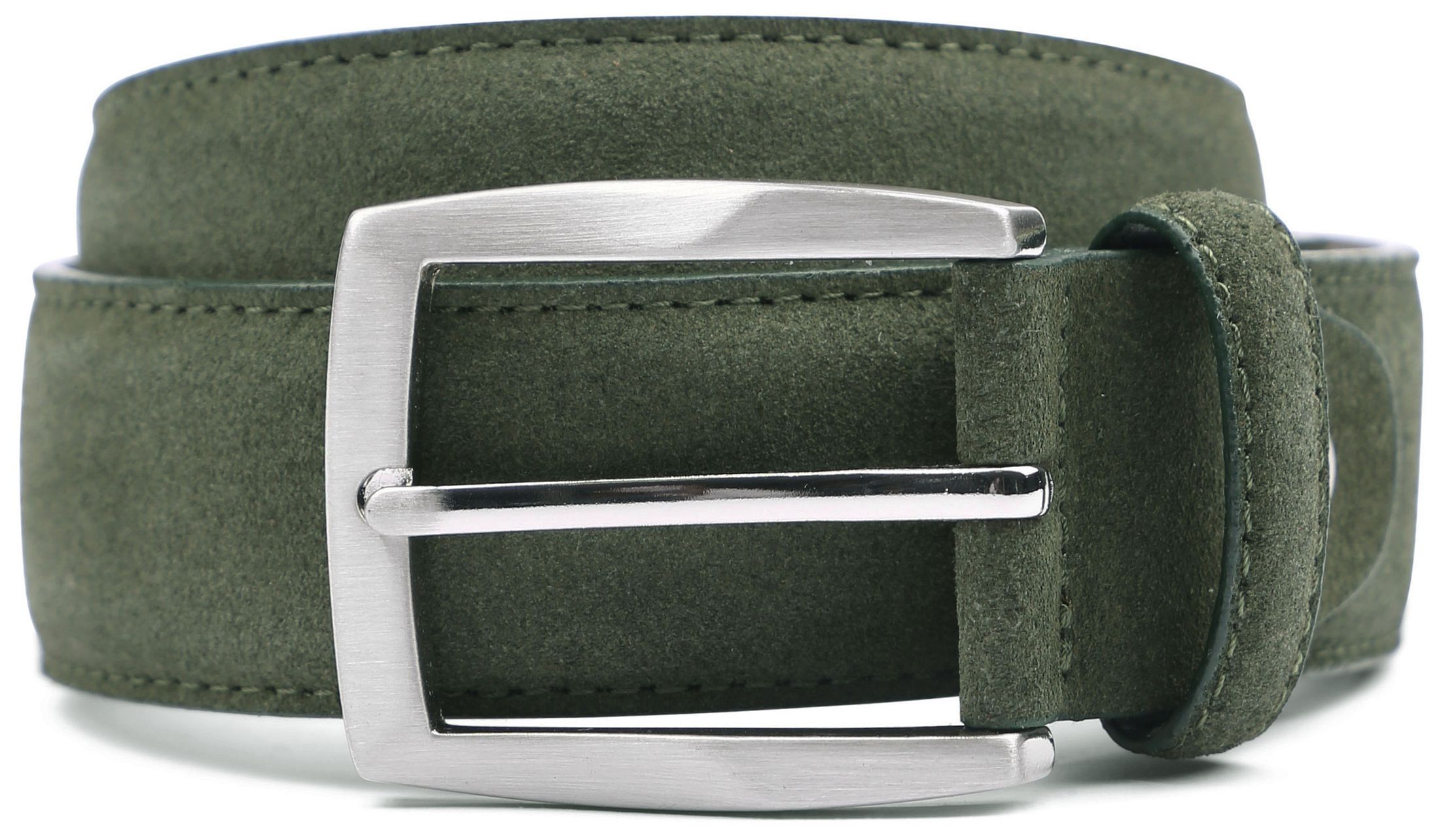 Suitable Leren Riem Suede Groen 1107331 kopen | Suitable