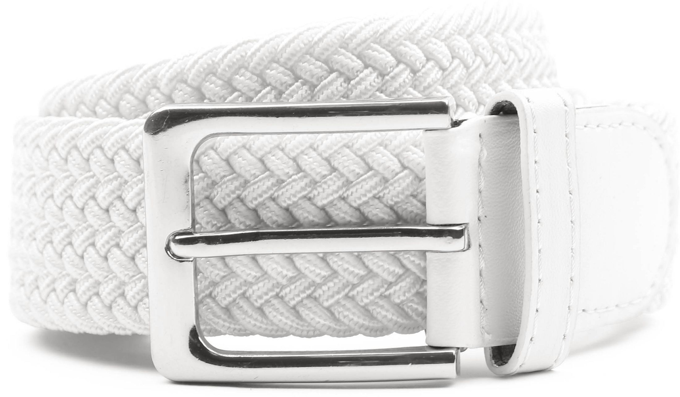 Suitable Geweven Riem Wit Riem Elastisch Wit kopen | Suitable