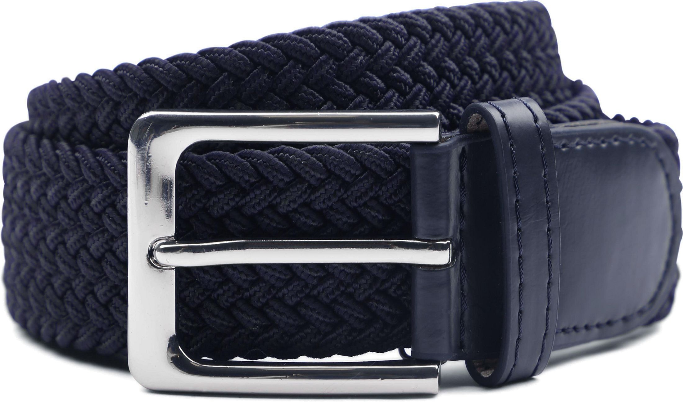 Woven Belt Dark blue Riem Elastisch Navy