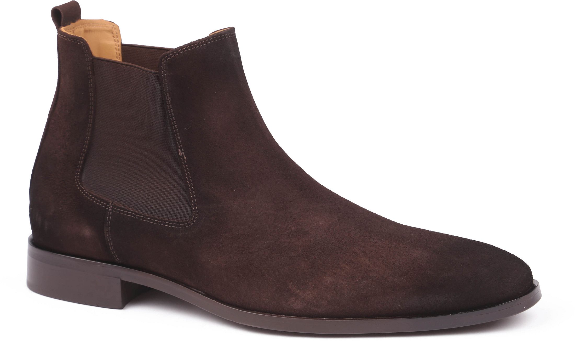 Suitable Chelsea Boot Suede Dark Brown order online | 15632-S0041 | Suitable Lithuania