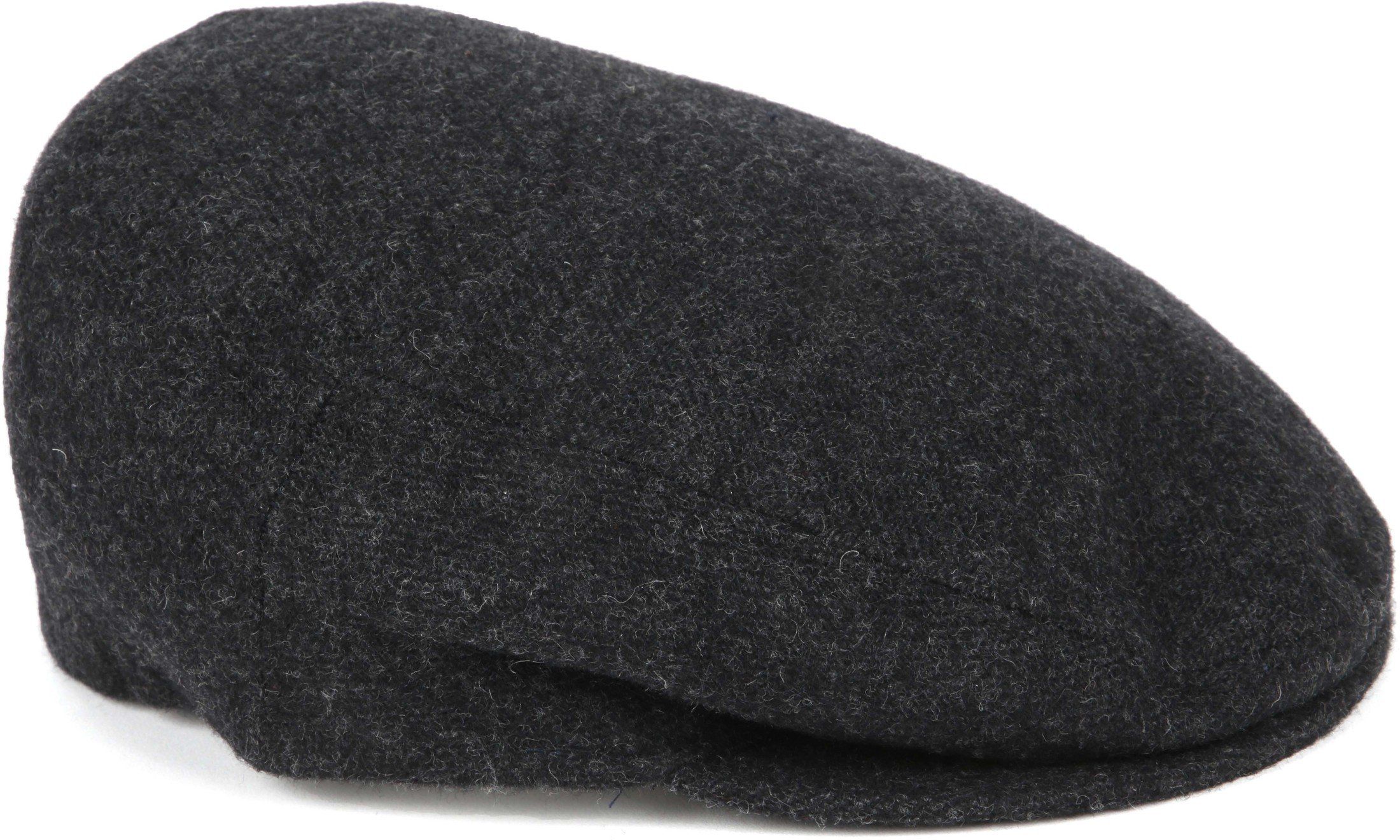 Profuomo Flat Cap Woven Anthracite Dark Grey Grey size 48-R