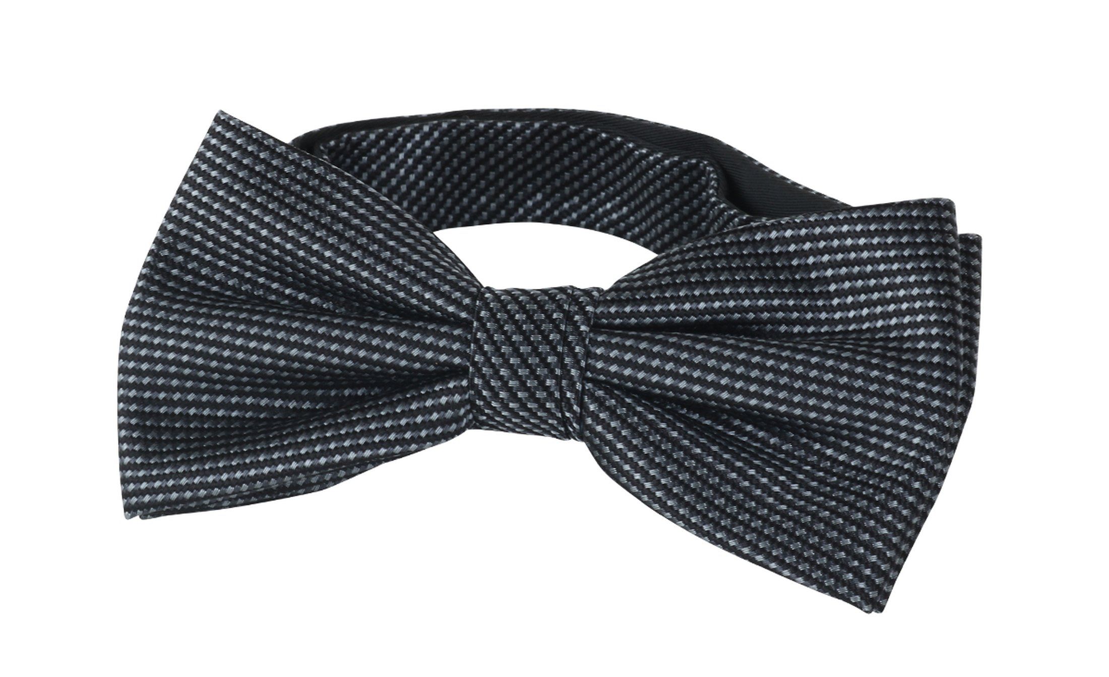Bow Tie Silk Dark Dark Grey Grey