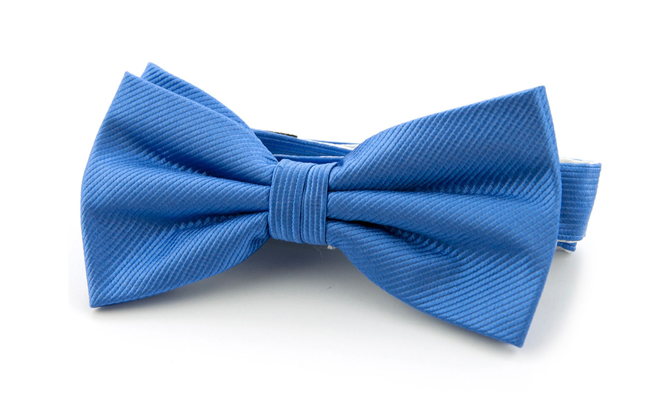 Silk Bow Tie Mid F05 Blue
