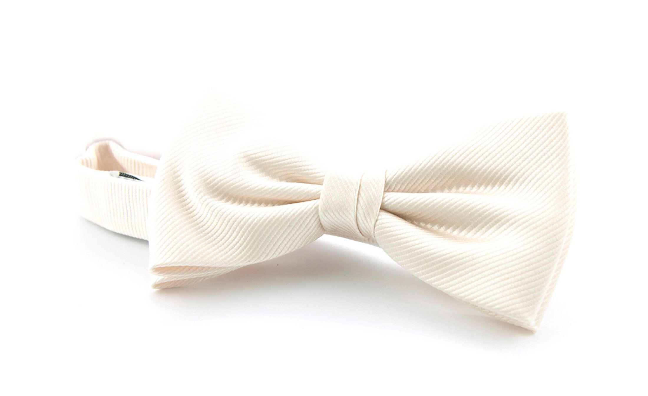 Silk Bow Tie Ecru F09 Off-White