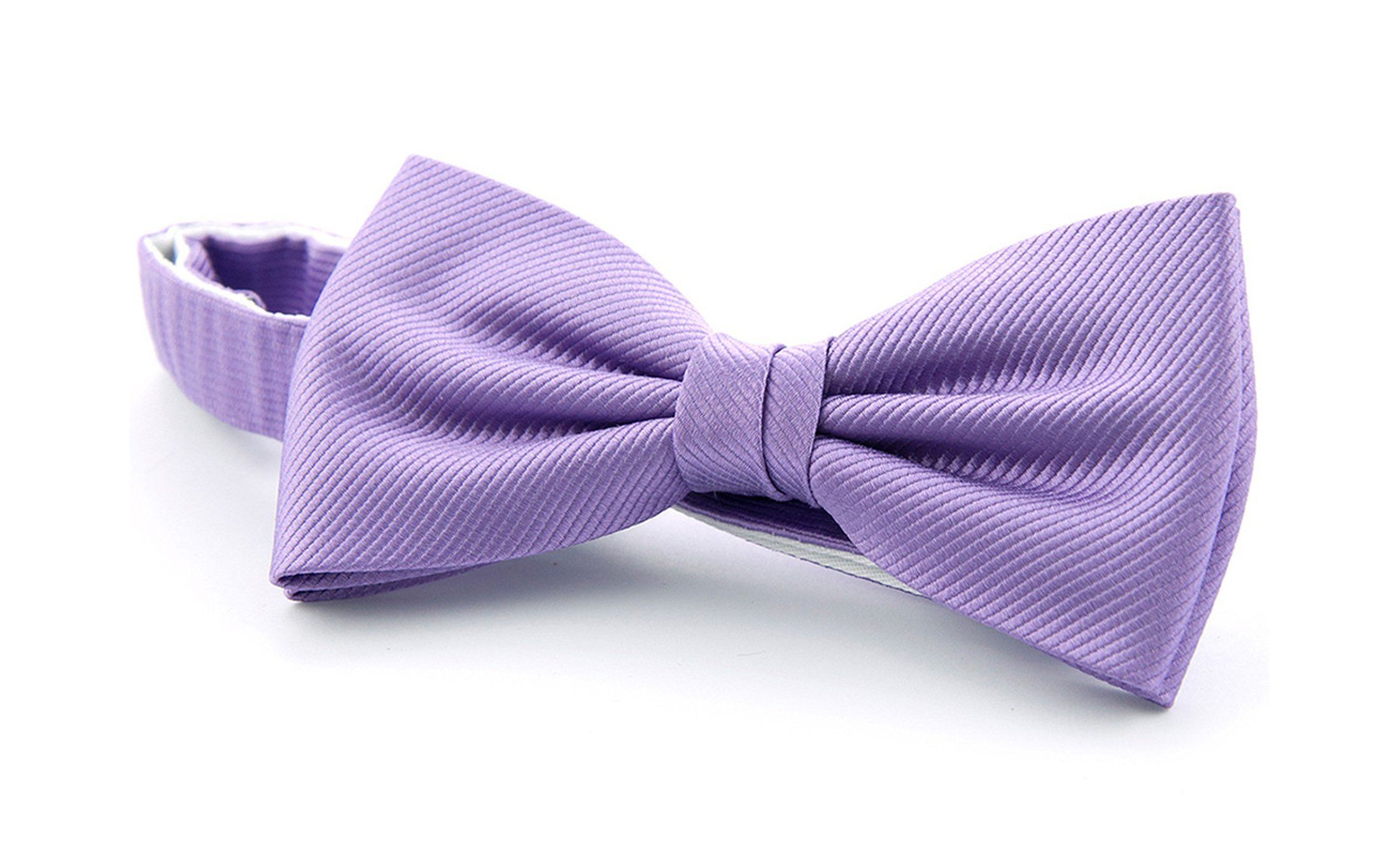 Silk Bow Tie Lila F26 Purple