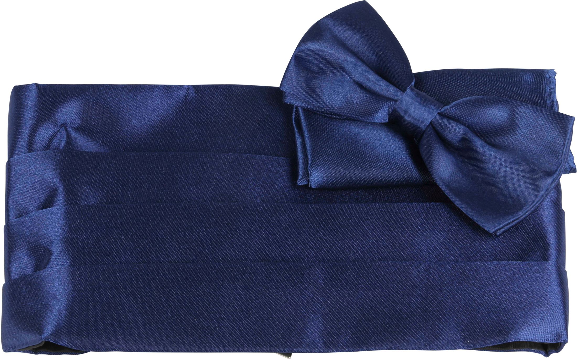 Suitable Cumberband Bow Tie Navy Blue Dark Blue