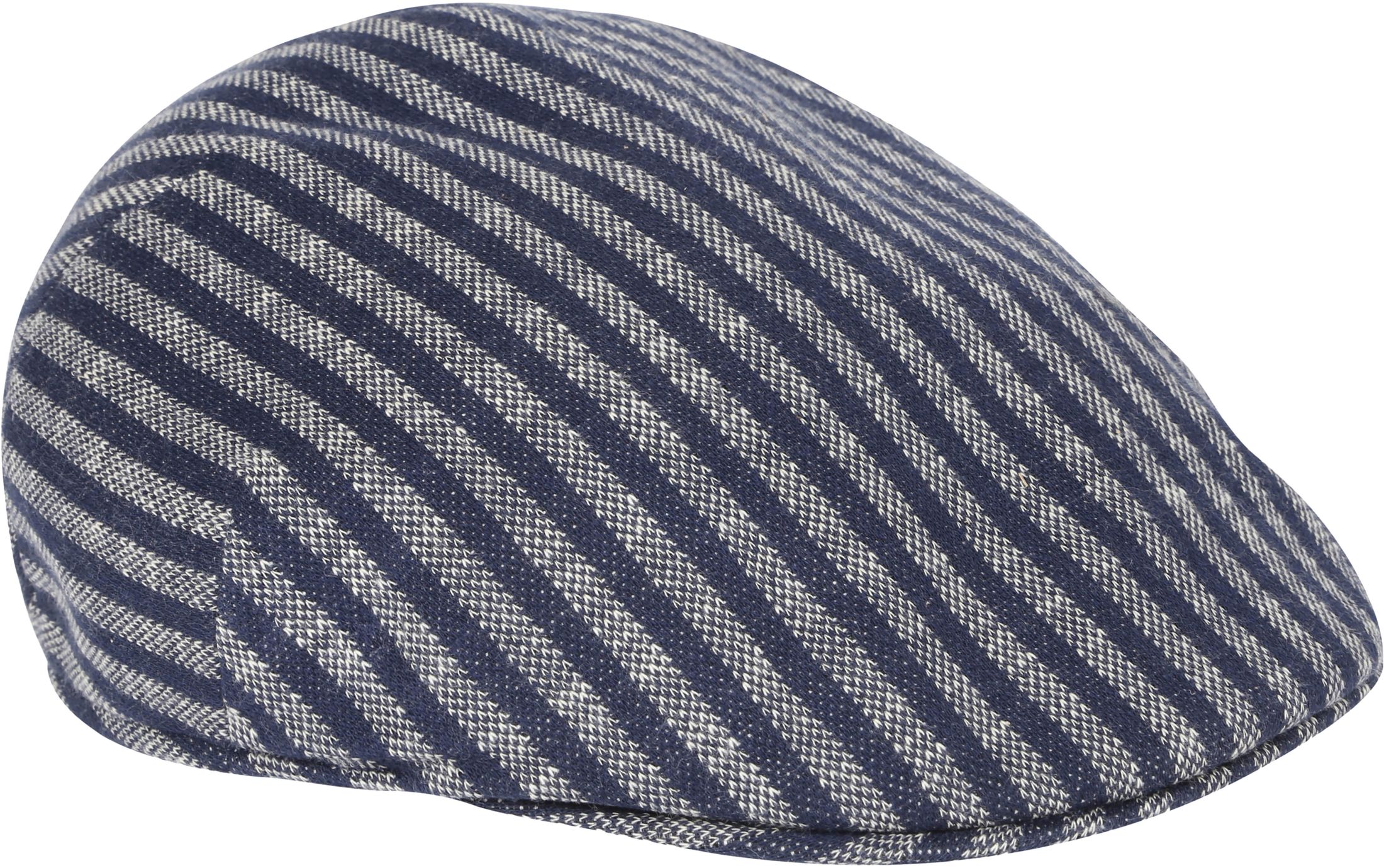 Profuomo Flat Cap Knitted Stripes Dark Dark Blue Blue size 46-R