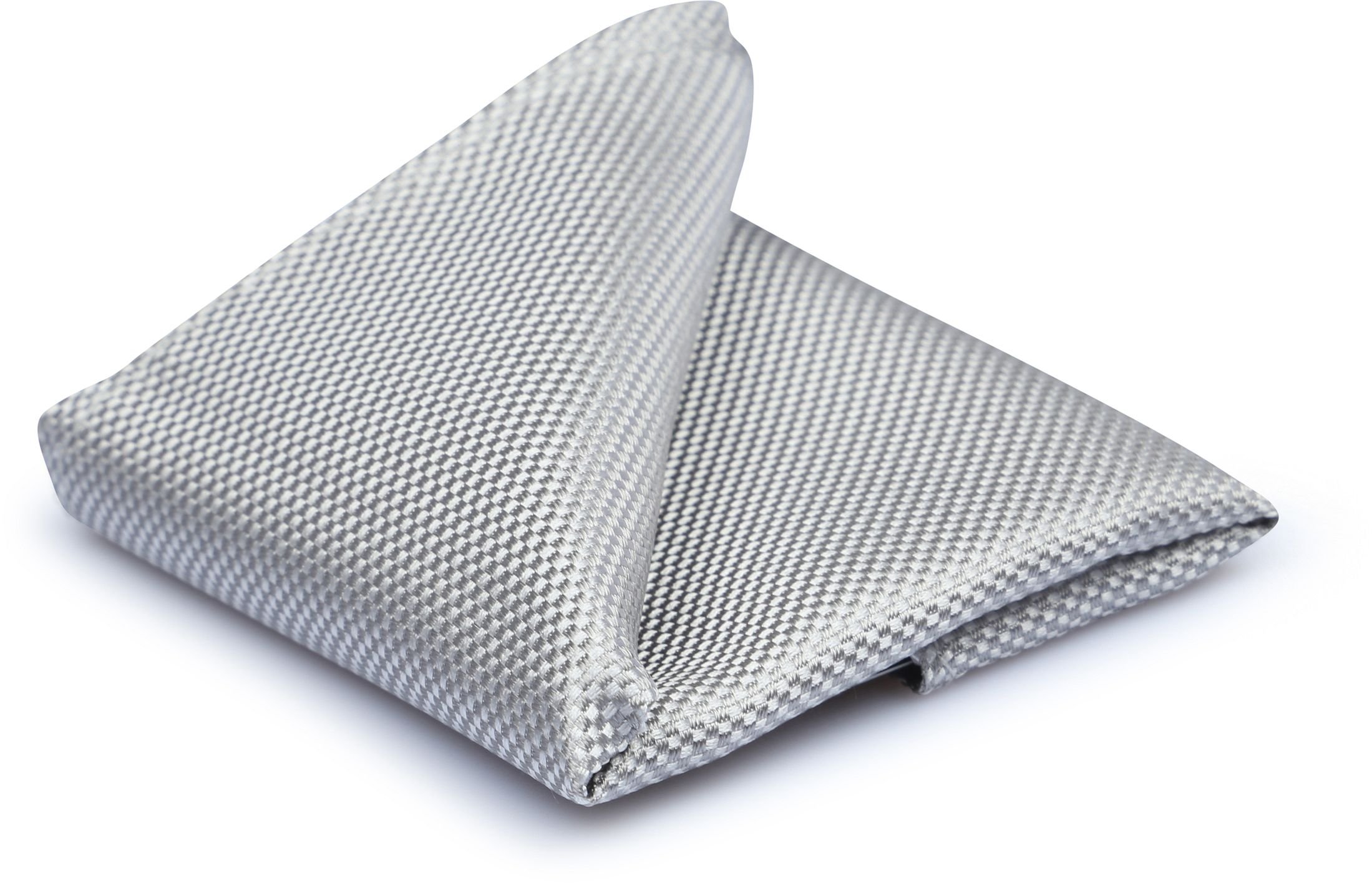 Suitable Silk Pocket Square Silver POOXF-18 Silver order online | Suitable