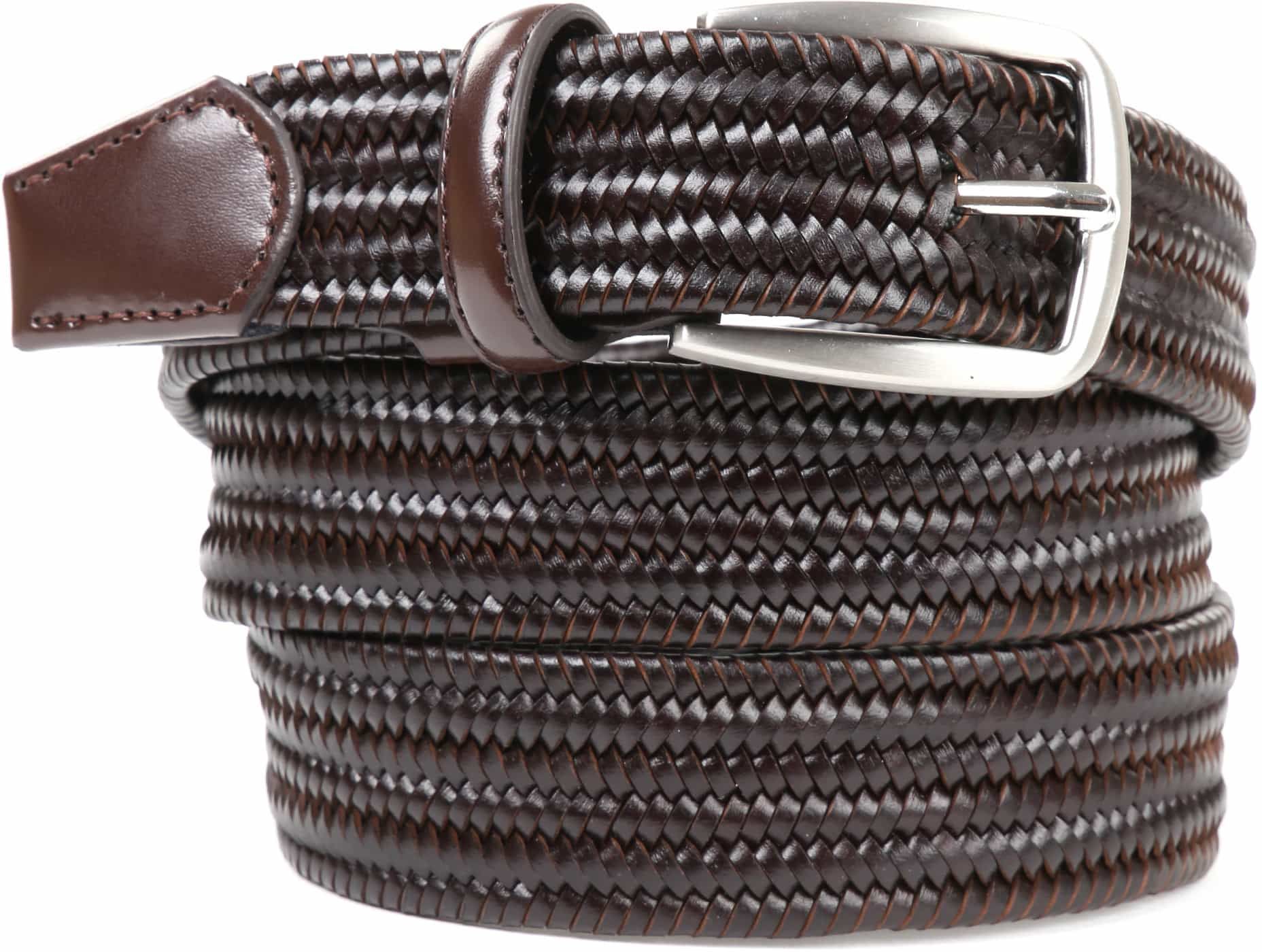 Suitable Braided Belt Dark Brown size 41.3