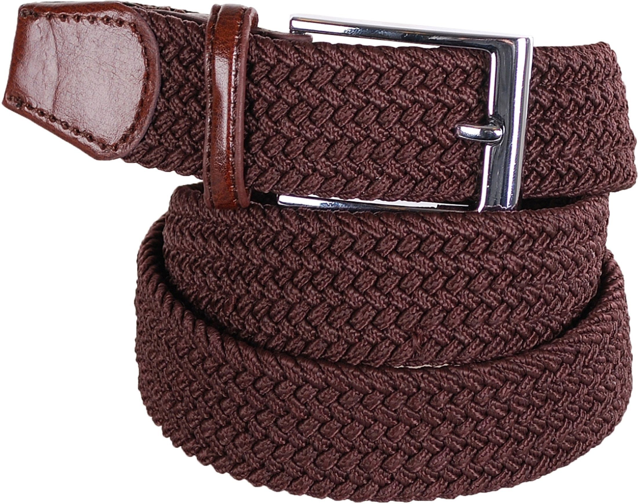 Braided Belt Brown size 37.4