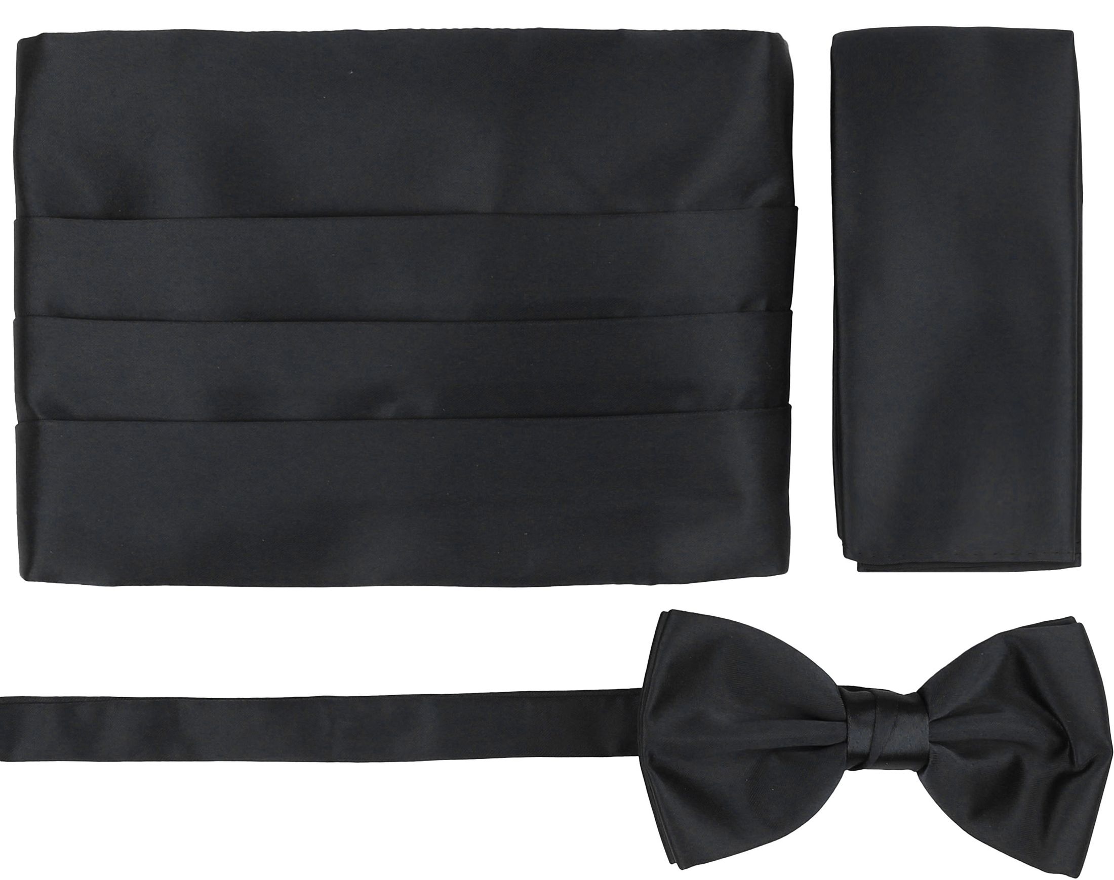 Suitable Cumberband Bow Tie Set Black order online | CU-GALA-BASIC-23.01 | Suitable Lithuania