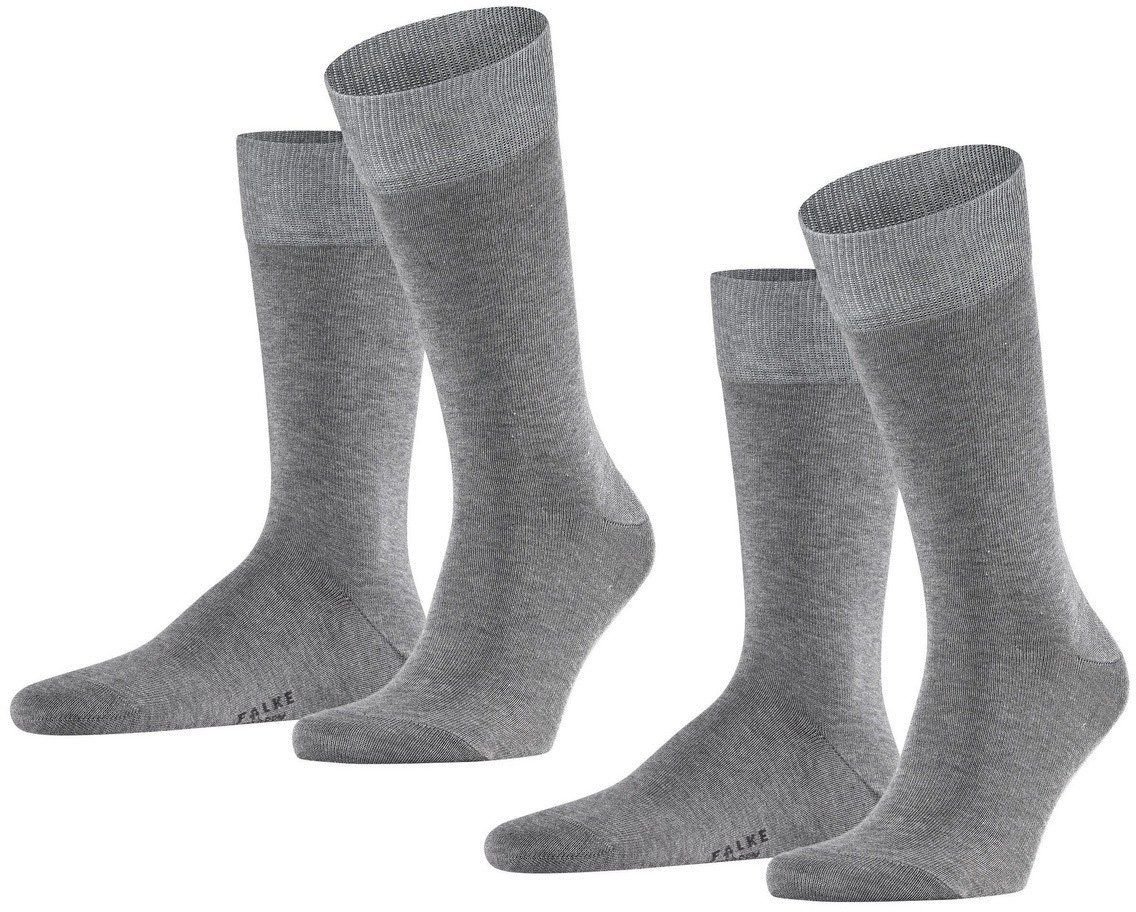 Falke Happy Socks 2 Pair Melange Grey size 43-46