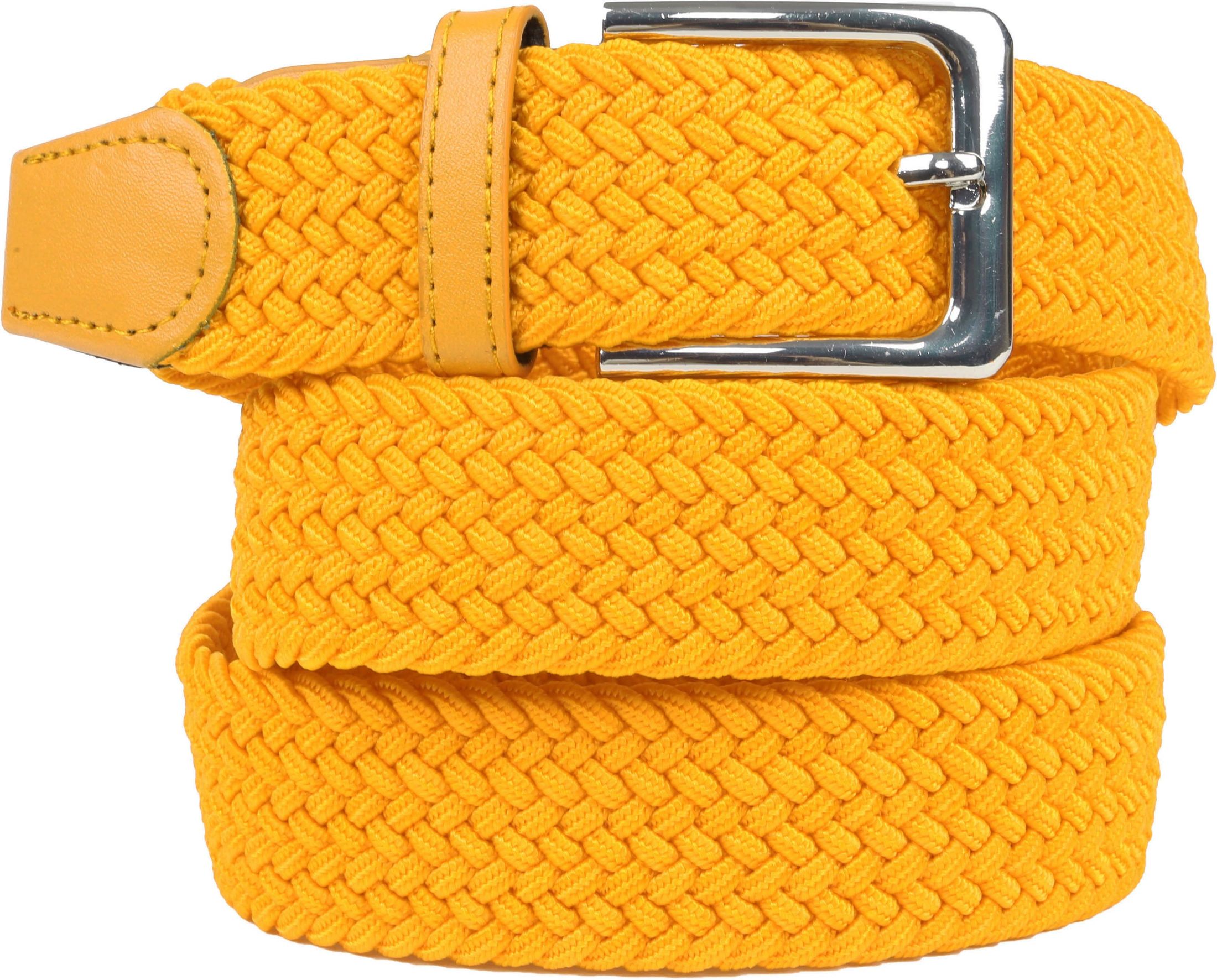 Suitable Braided Belt Yellow size 33.5