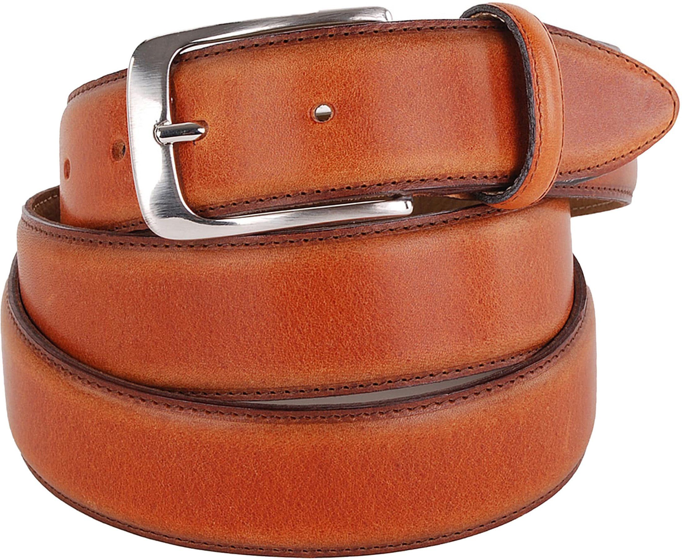 Profuomo Leather Belt Polosh Cognac size 45.3