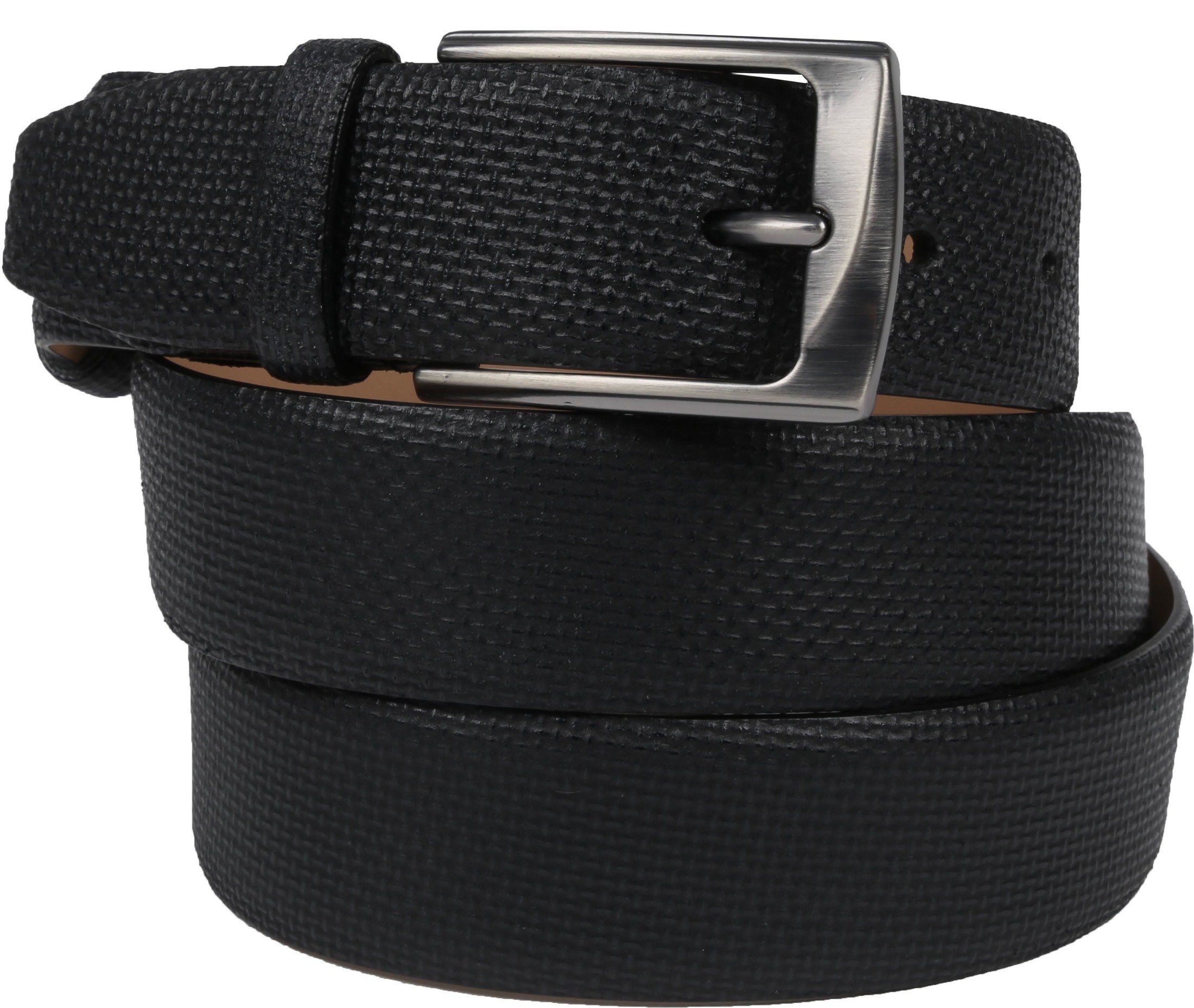 Suitable Leather Belt Print Black size 43.3